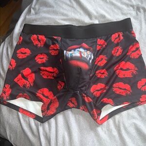 Red Lip Print Boxer Briefs